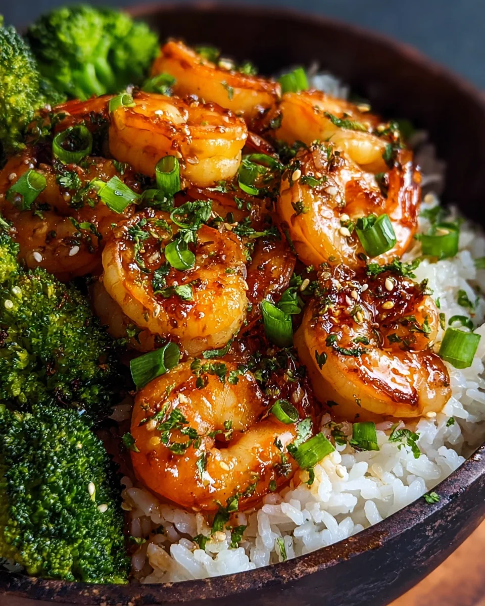 Honey Garlic Shrimp Bowls 23 Honey Garlic Shrimp Bowls