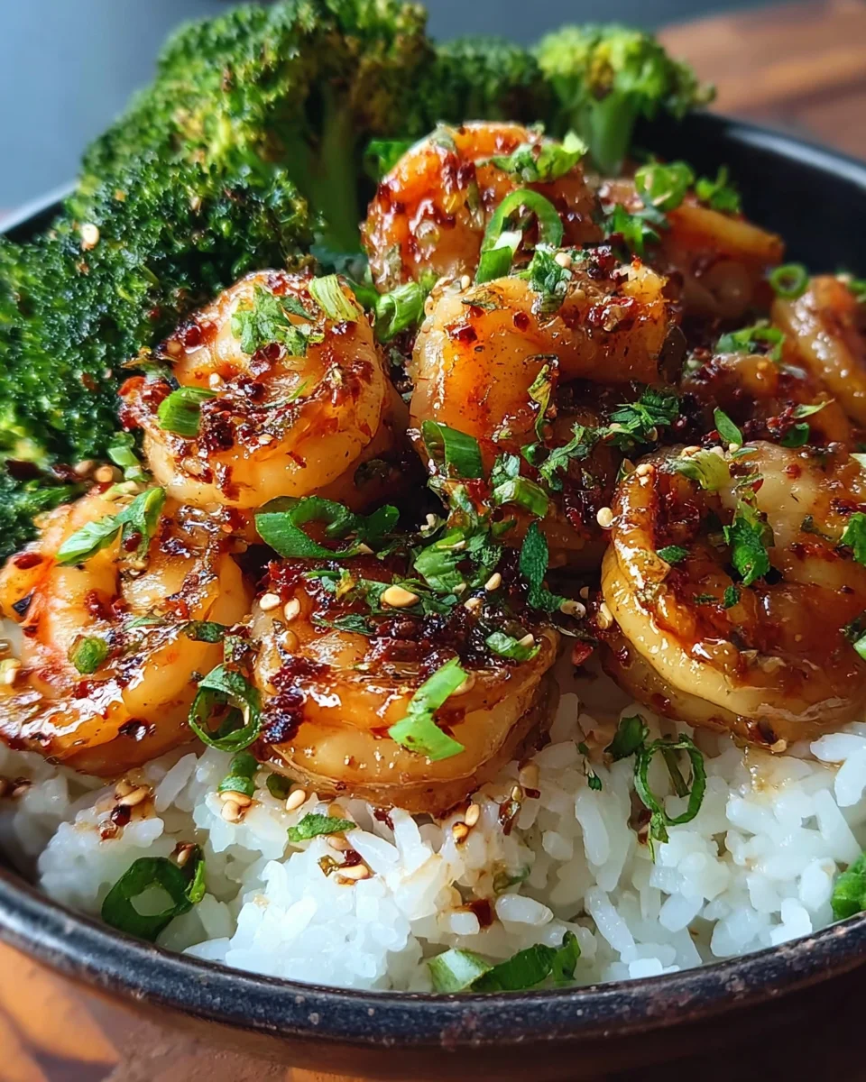 Honey Garlic Shrimp Bowls 20 Honey