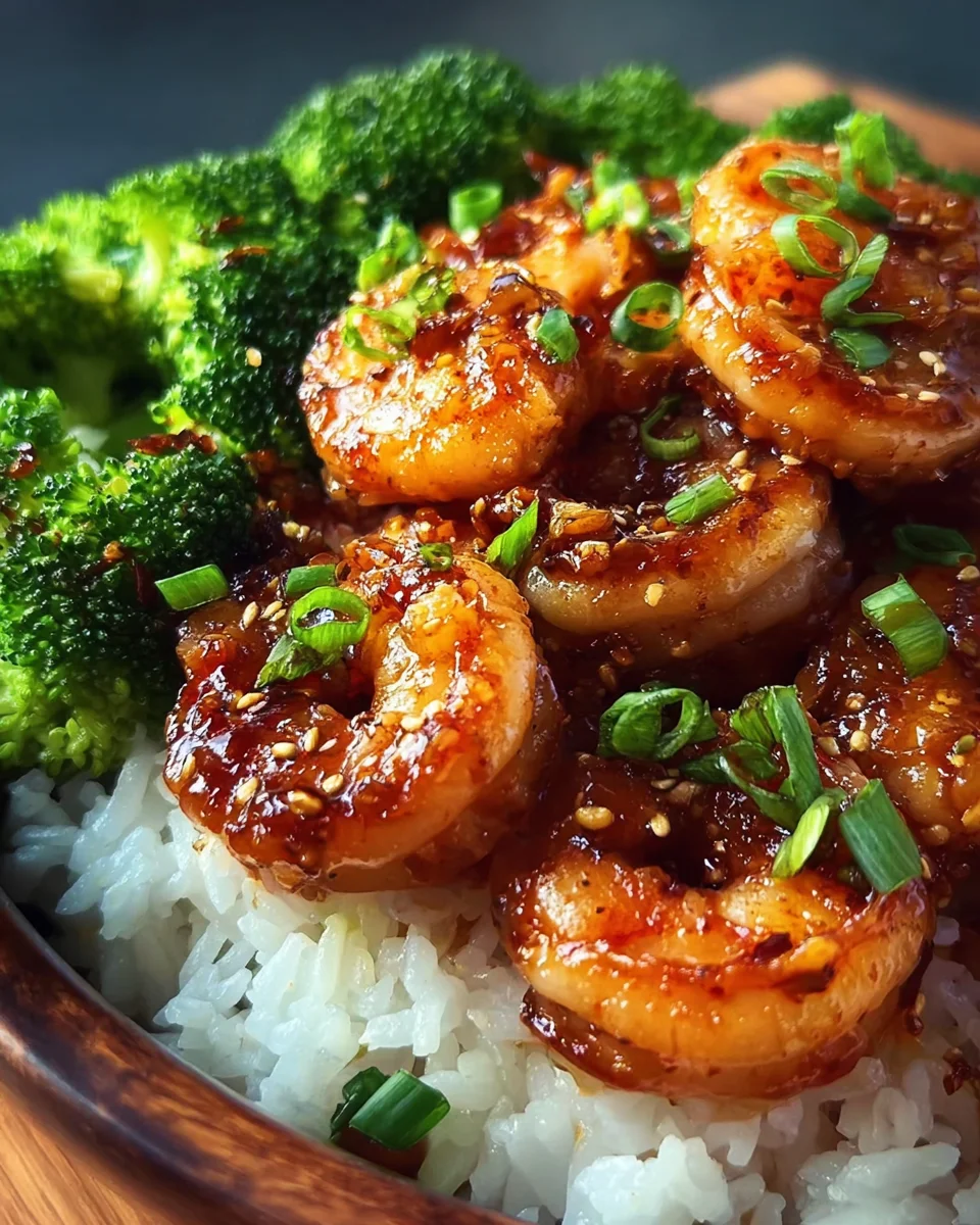Honey Garlic Shrimp Bowls 21 Honey