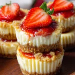 Mini Strawberry Cheesecakes