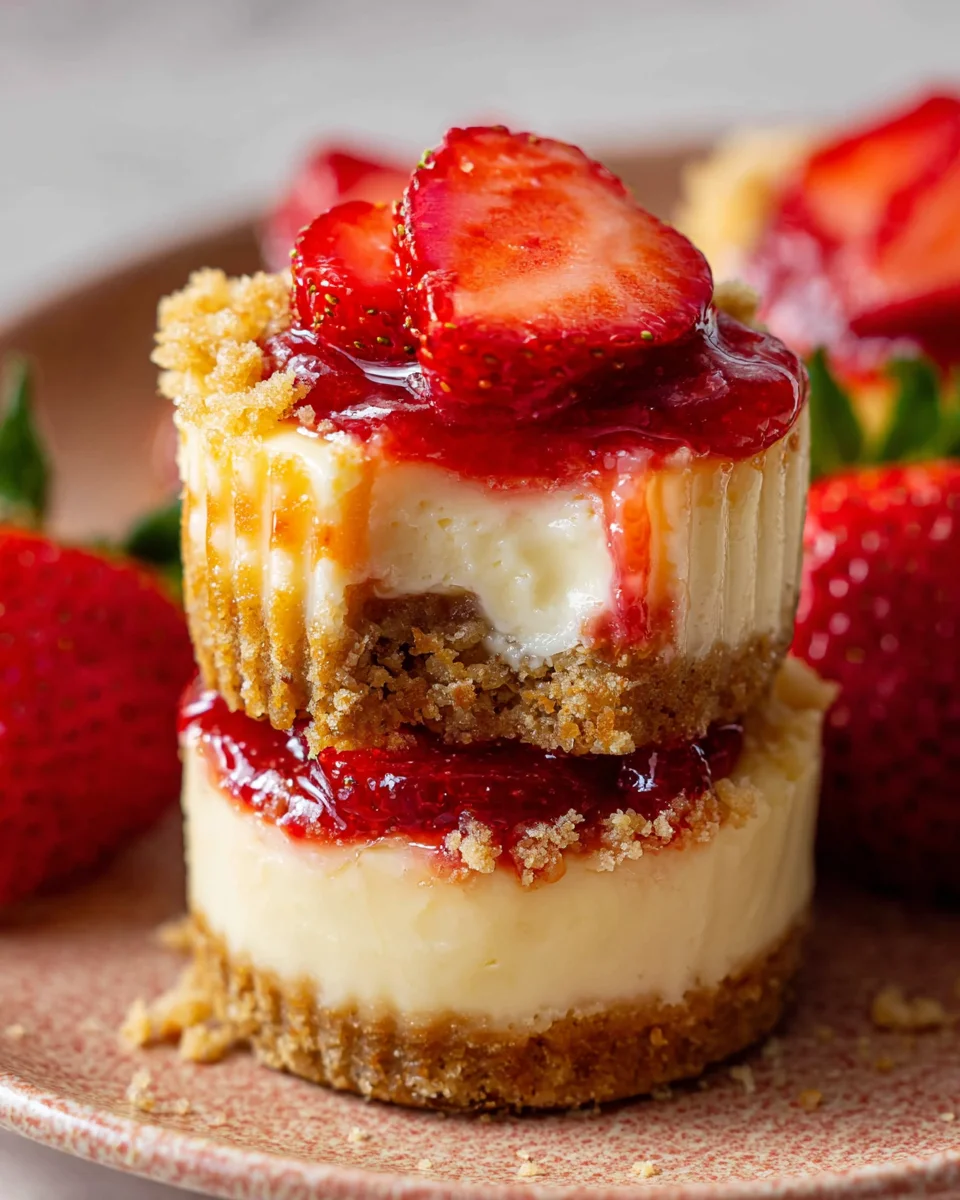 Mini Strawberry Cheesecakes 29 Mini