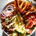 Paleo Burger Bowls with Fries {Whole30}