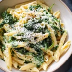 Pasta with Spinach Sauce