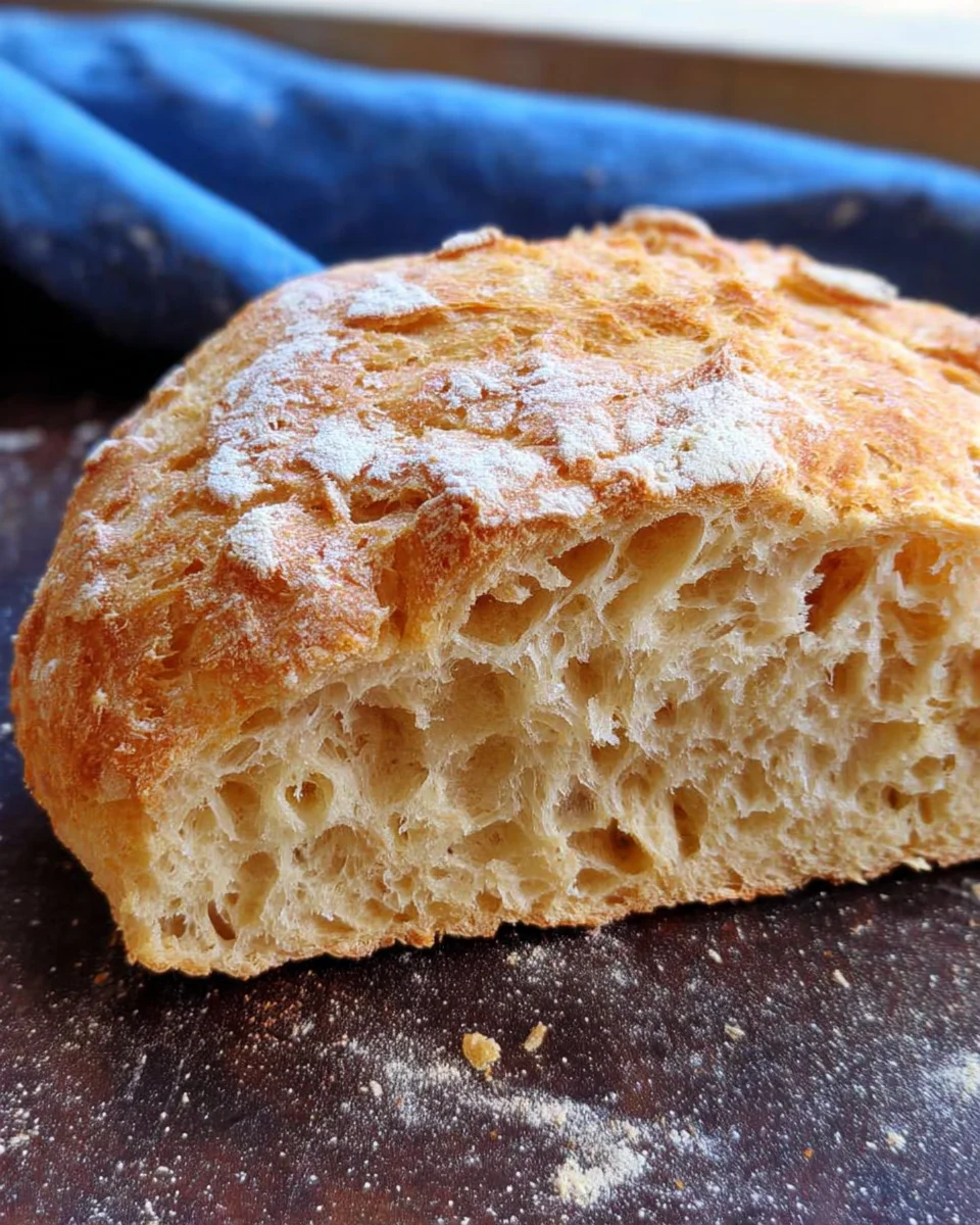 Rustic Italian Crusty Bread Recipe