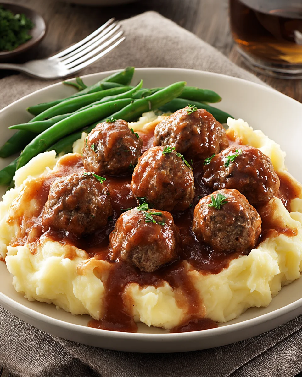 Salisbury Meatballs and Mashed Potatoes Recipe 29 Salisbury Meatballs and Mashed Potatoes Recipe
