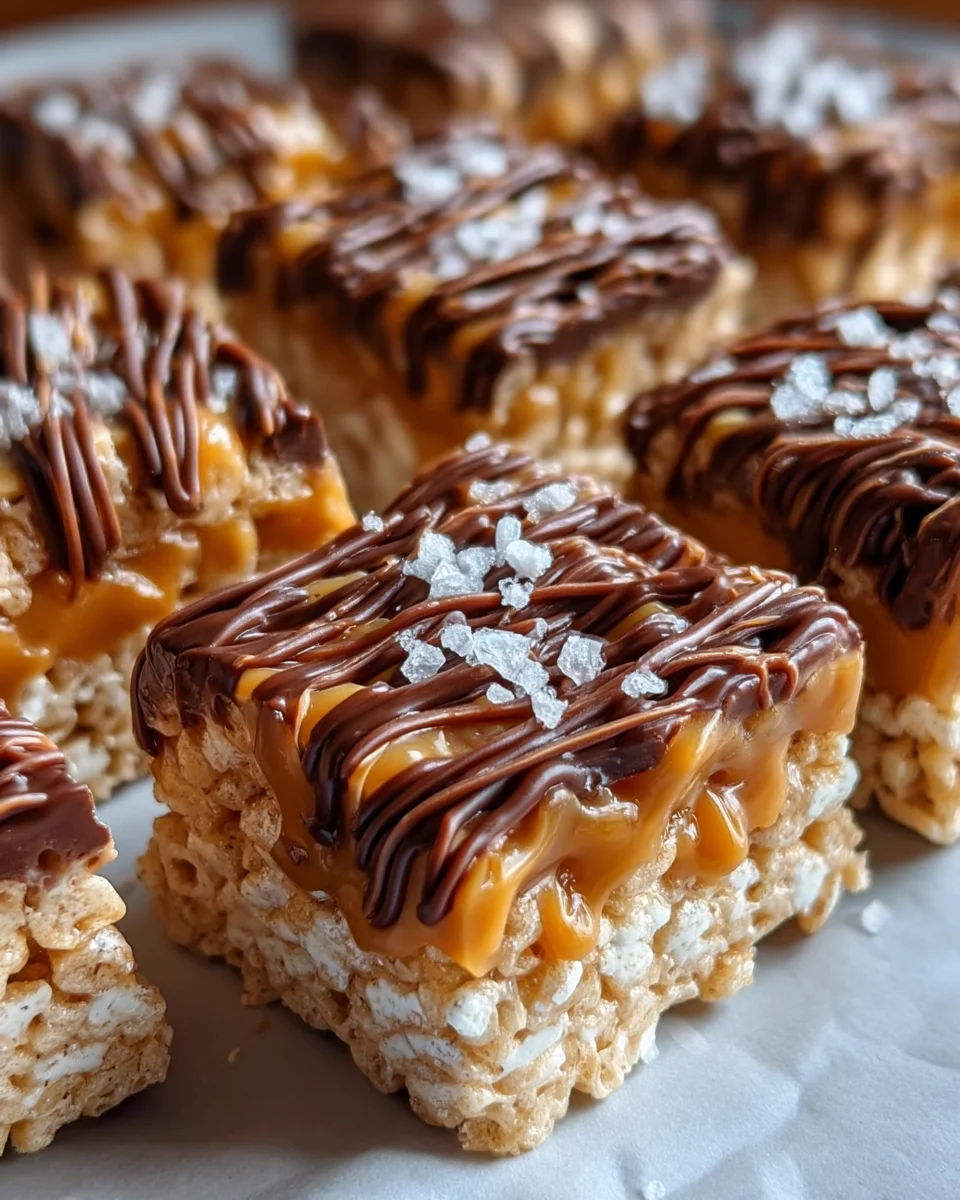 Salted Caramel Rice Krispie Treats 21 Salted