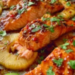 Sweet and Spicy Pineapple Salmon