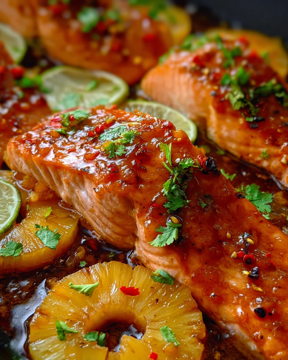 Sweet and Spicy Pineapple Salmon 19 Sweet