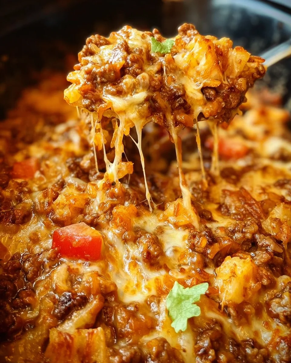 Taco Crock Pot Hashbrown Casserole