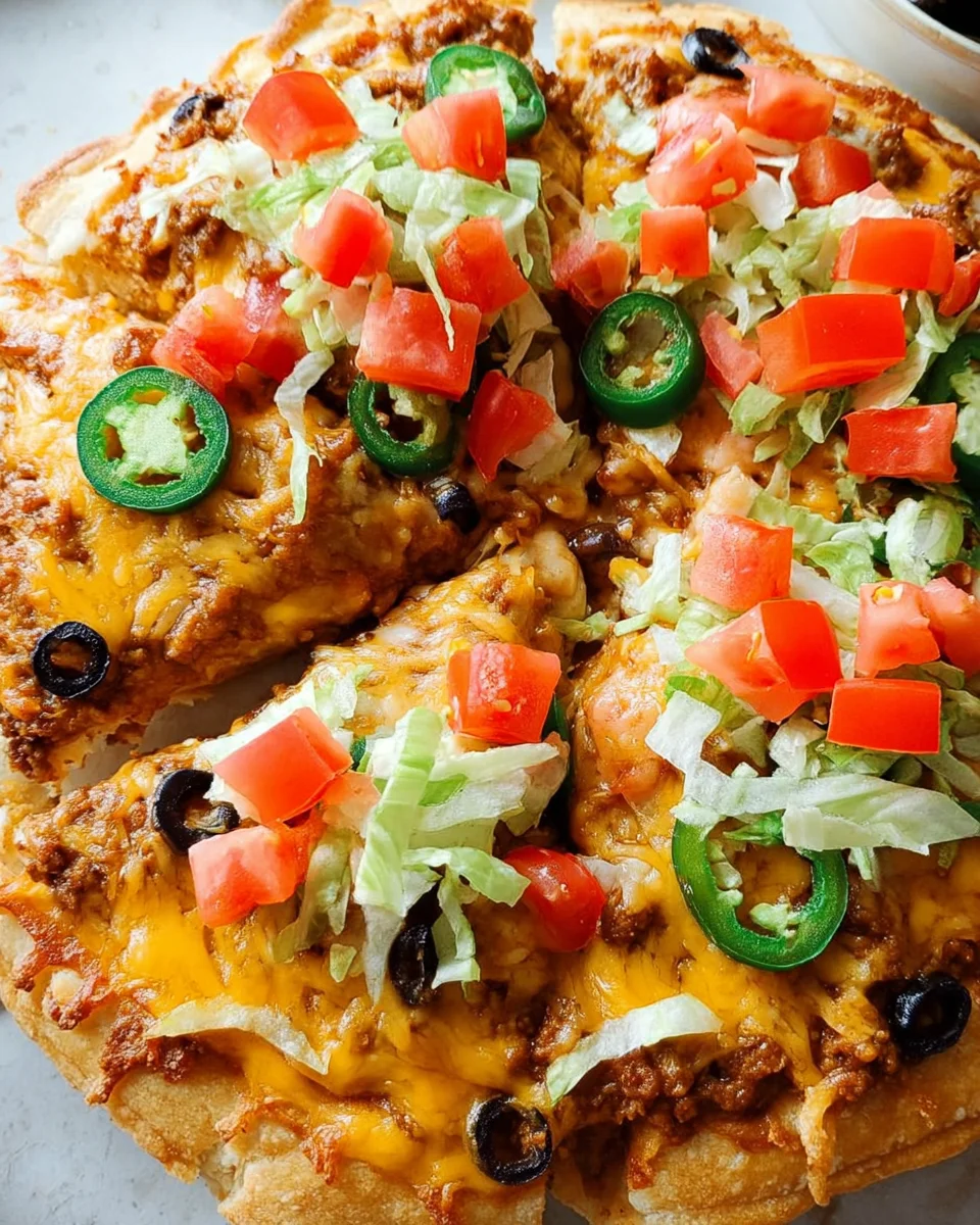 Taco Pizza Appetizer