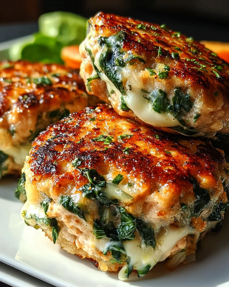 White Cheddar Spinach Chicken Burgers 24 White Cheddar Spinach Chicken Burgers