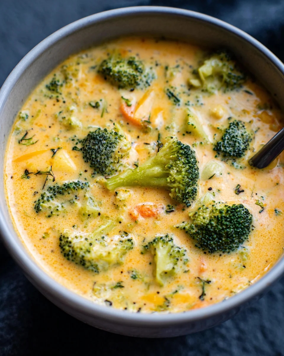 30 Minute Broccoli Cheddar Soup