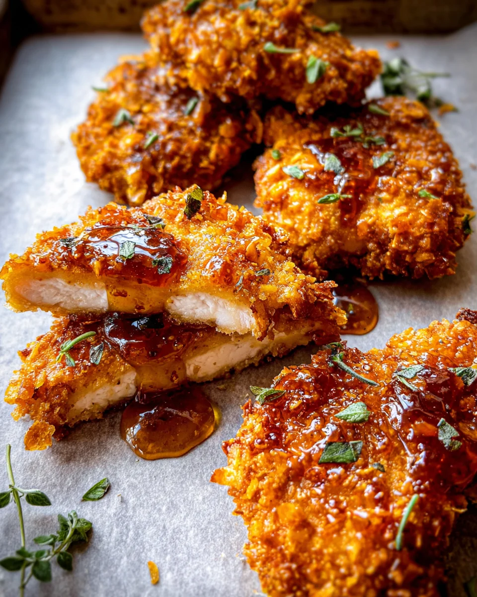 Baked Crunchy Hot Honey Chicken