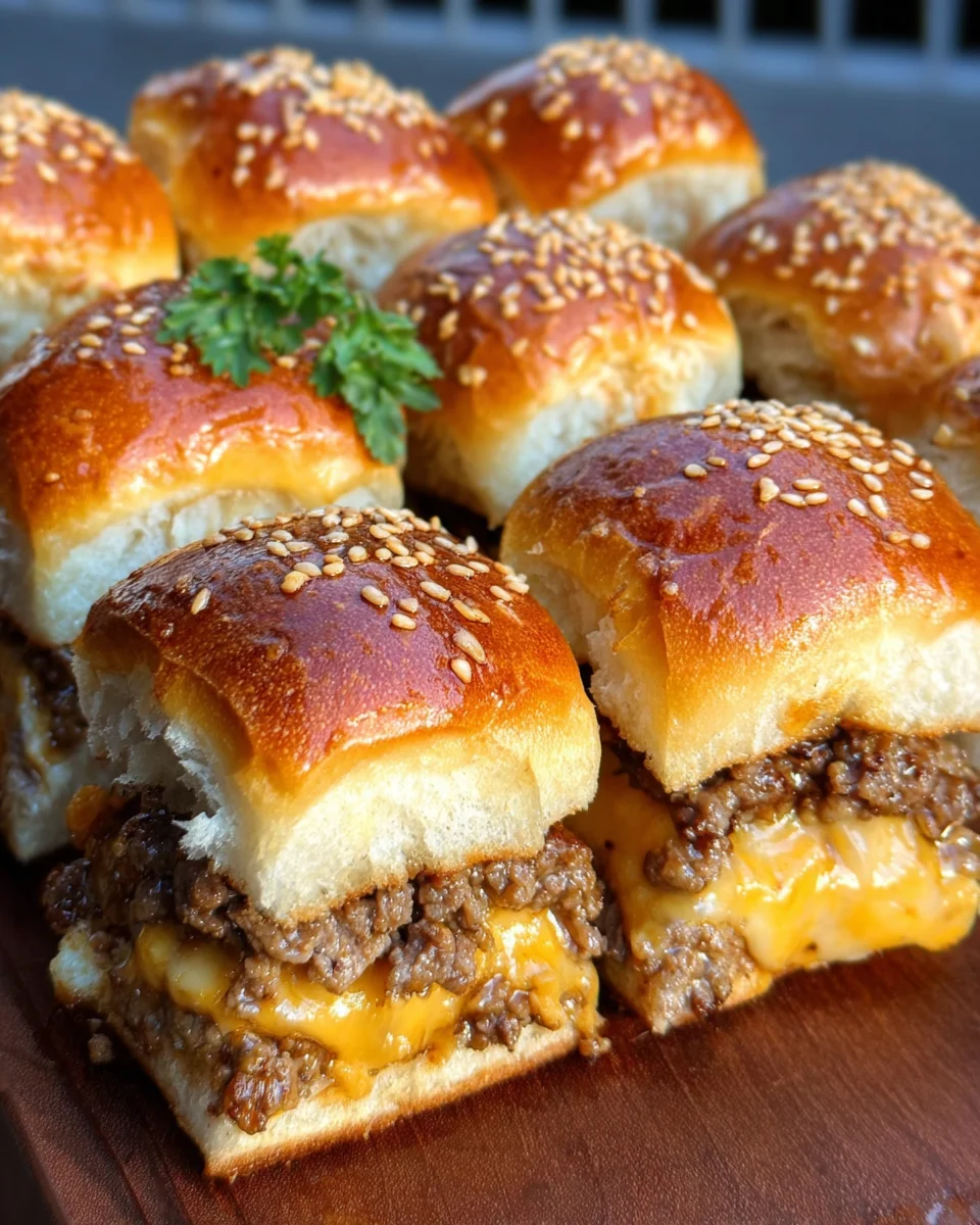 Cheeseburger Sliders with Hawaiian Rolls 28 Cheeseburger Sliders with Hawaiian Rolls