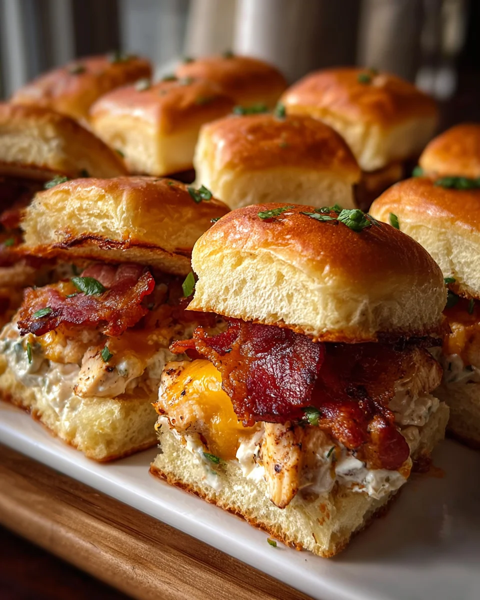 Chicken Bacon Ranch Sliders