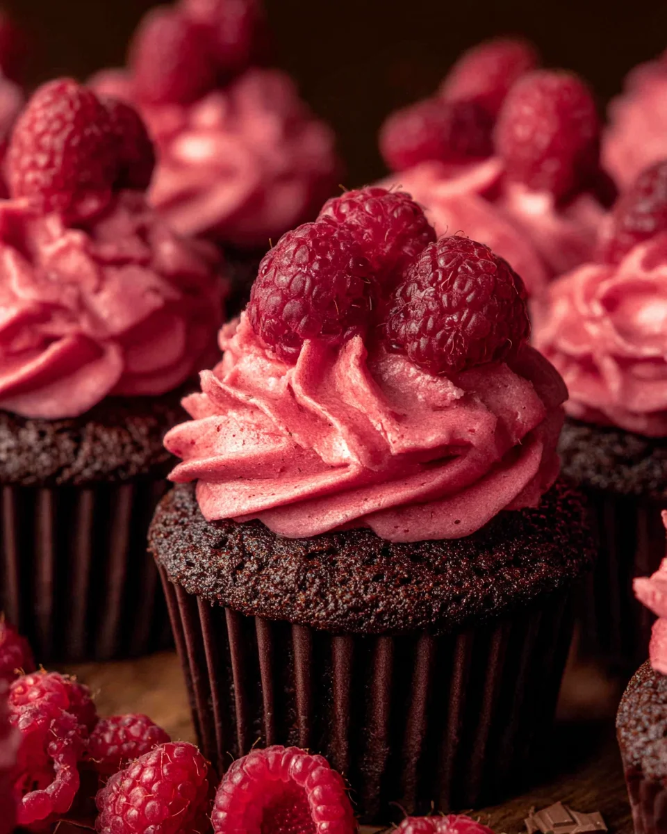 Chocolate Raspberry Cupcakes