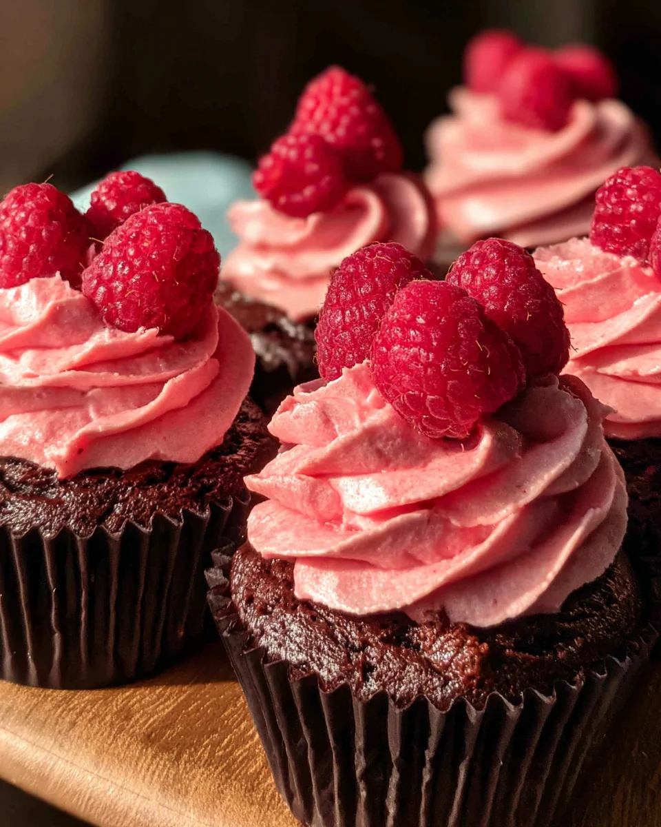 Chocolate Raspberry Cupcakes 34 Chocolate