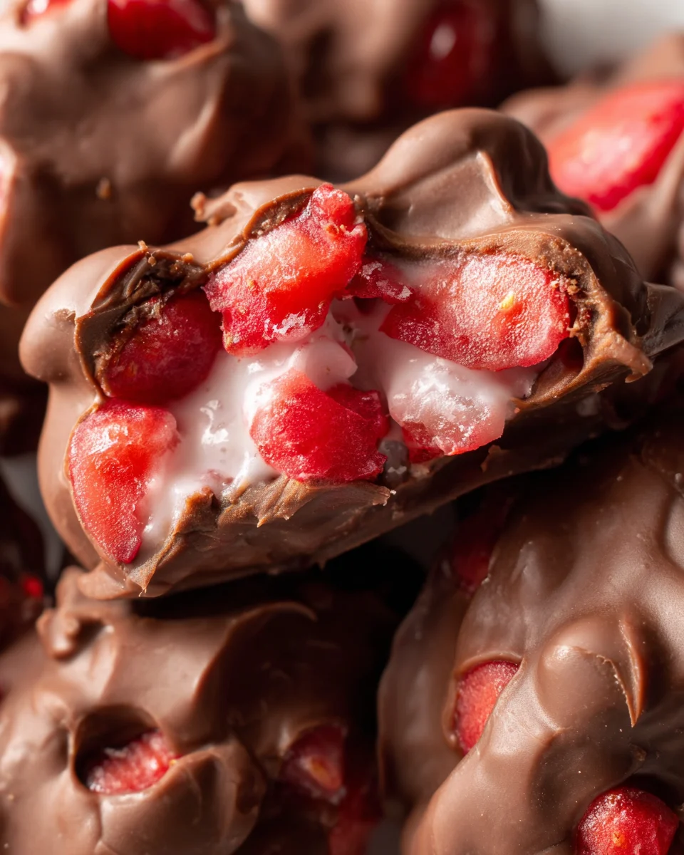 Chocolate Strawberry Yogurt Clusters (Viral Recipe!)