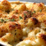 Creamy Baked Cauliflower Gratin