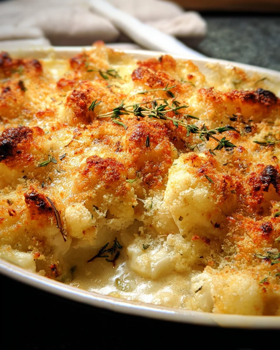 Creamy Baked Cauliflower Gratin 19 Creamy