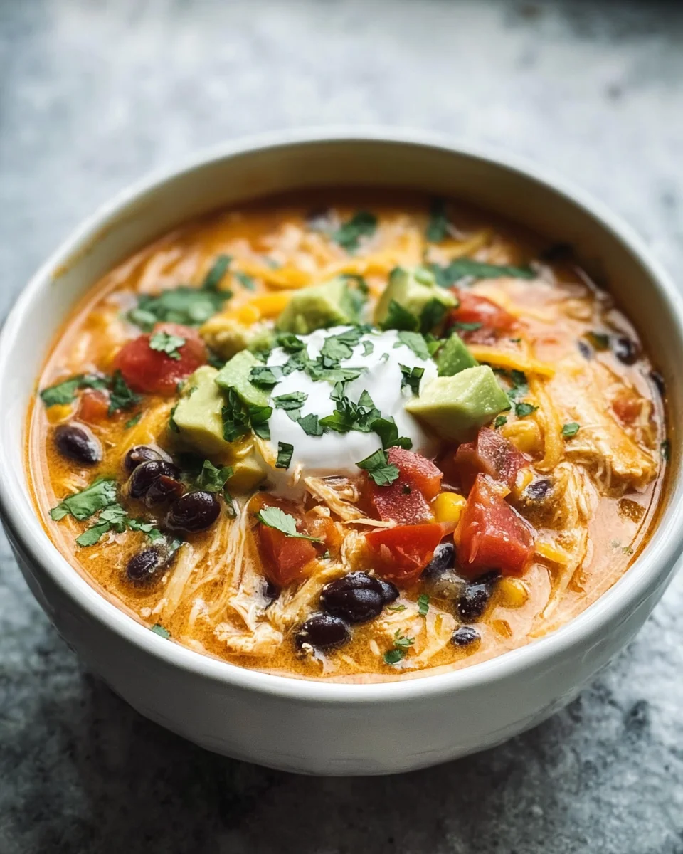 Creamy Chicken Enchilada Soup
