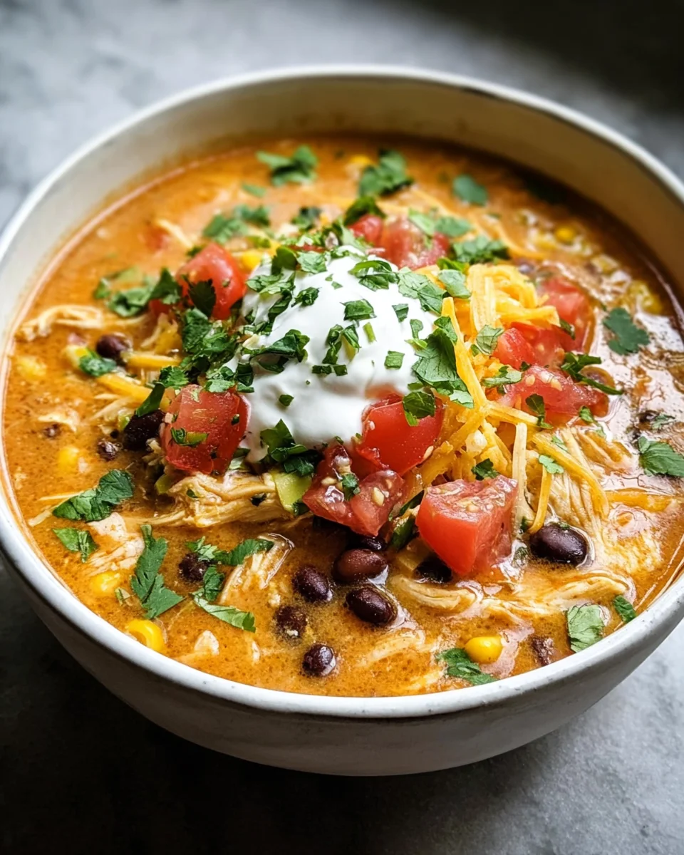 Creamy Chicken Enchilada Soup 26 Creamy