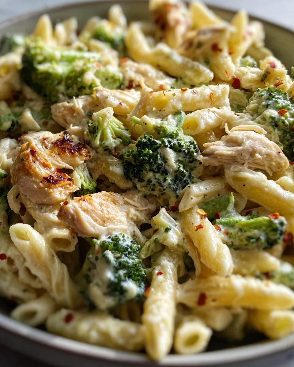 Creamy Rotisserie Chicken Broccoli Pasta