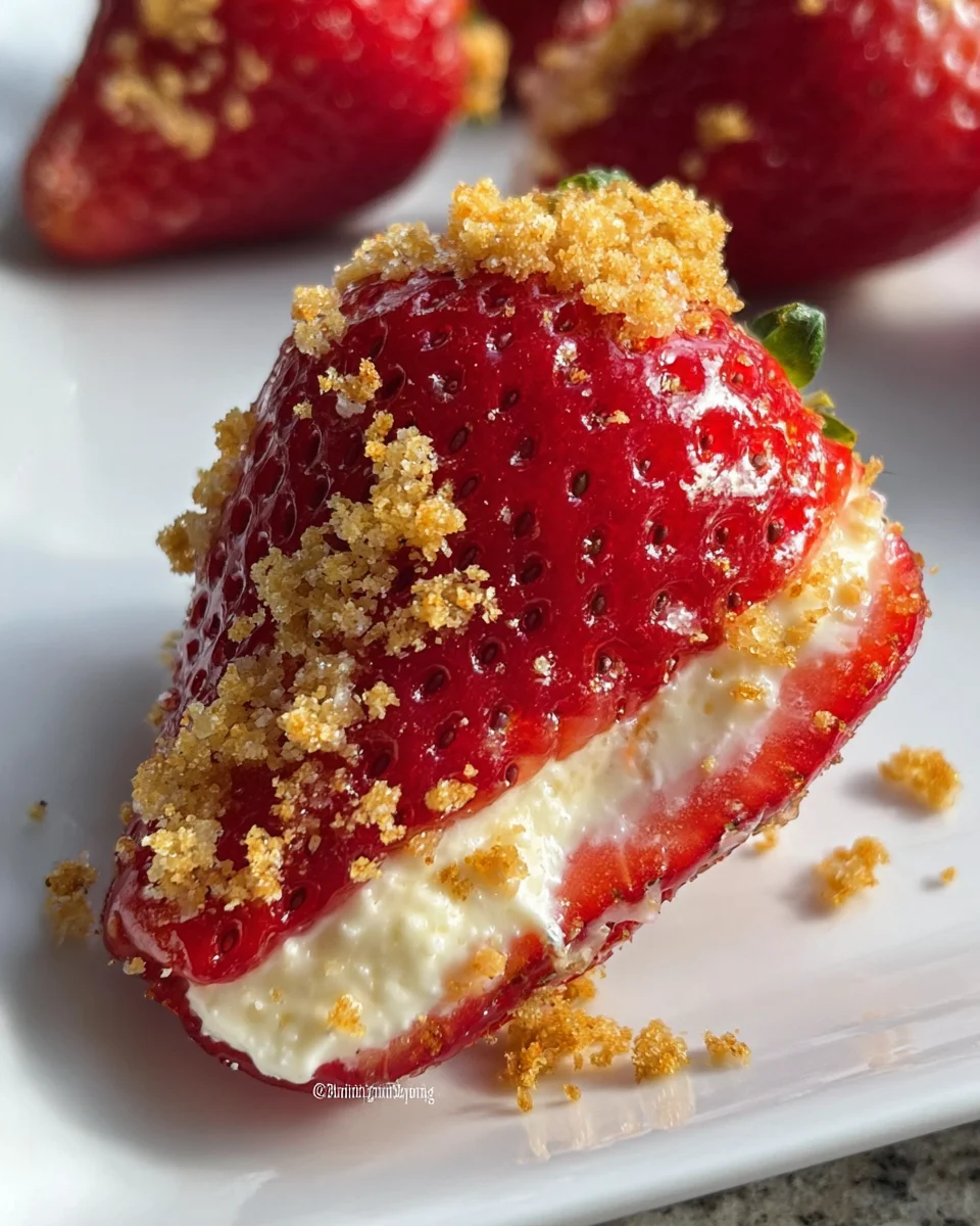 Deviled Strawberries (Made with a Cheesecake Filling)