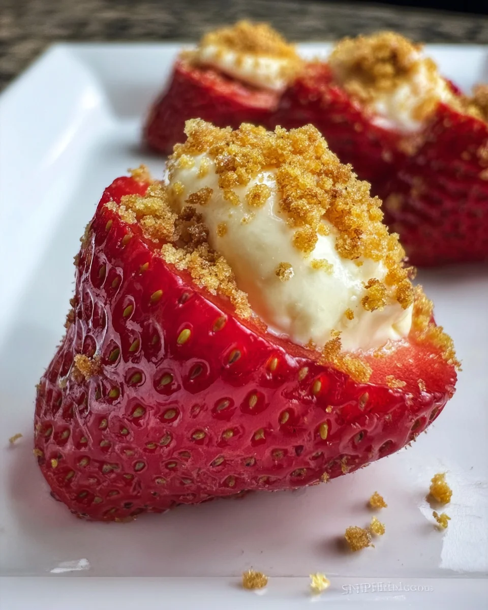 Deviled Strawberries (Made with a Cheesecake Filling) 19 Deviled