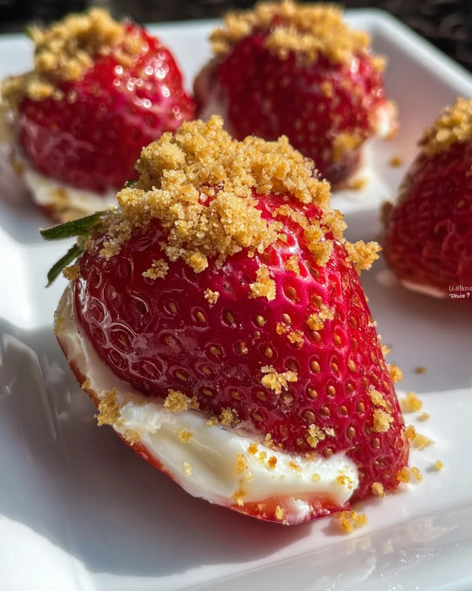 Deviled Strawberries (Made with a Cheesecake Filling) 20 Deviled