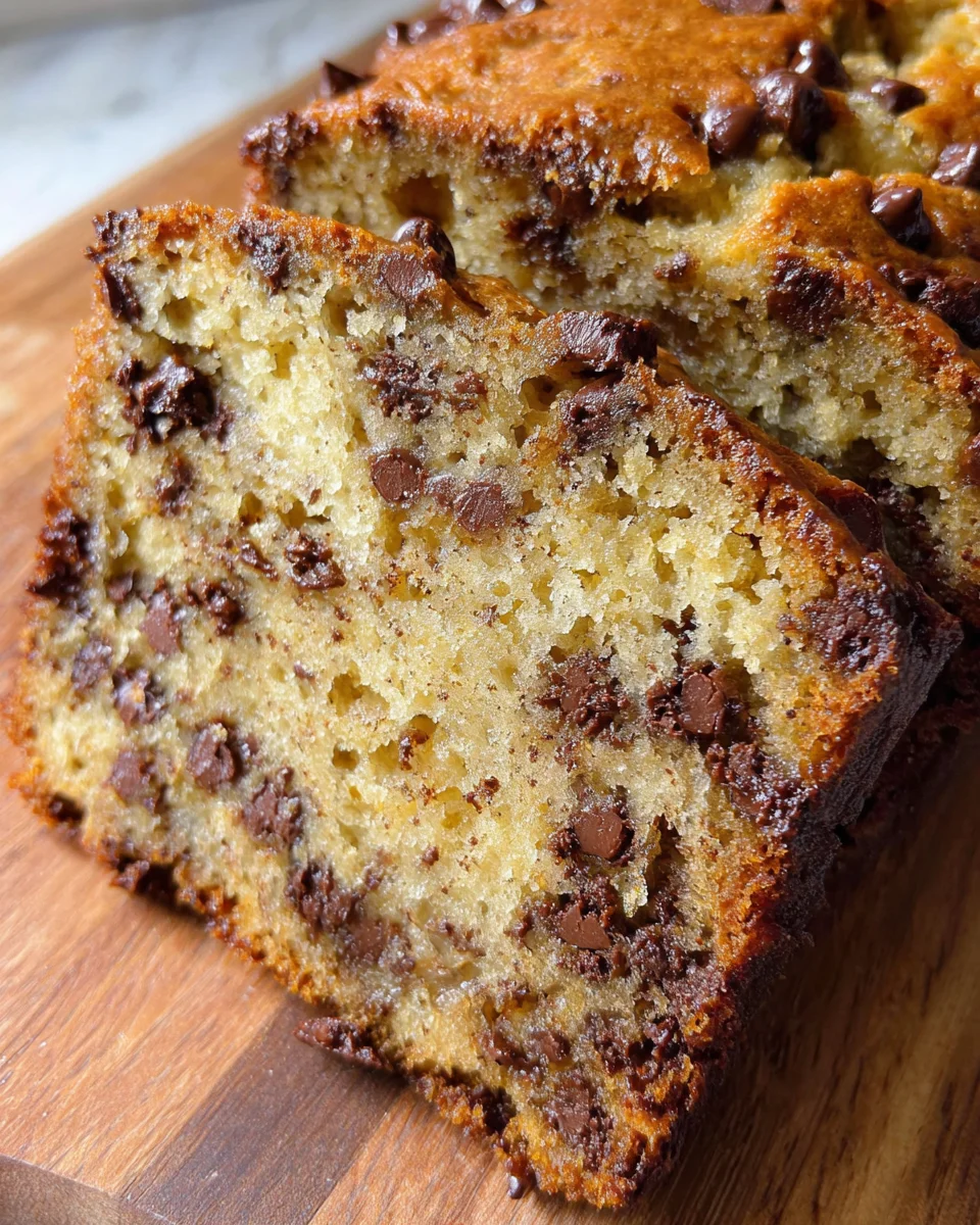 Easy Chocolate Chip Banana Bread