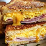 Egg and Ham Breakfast Sandwich