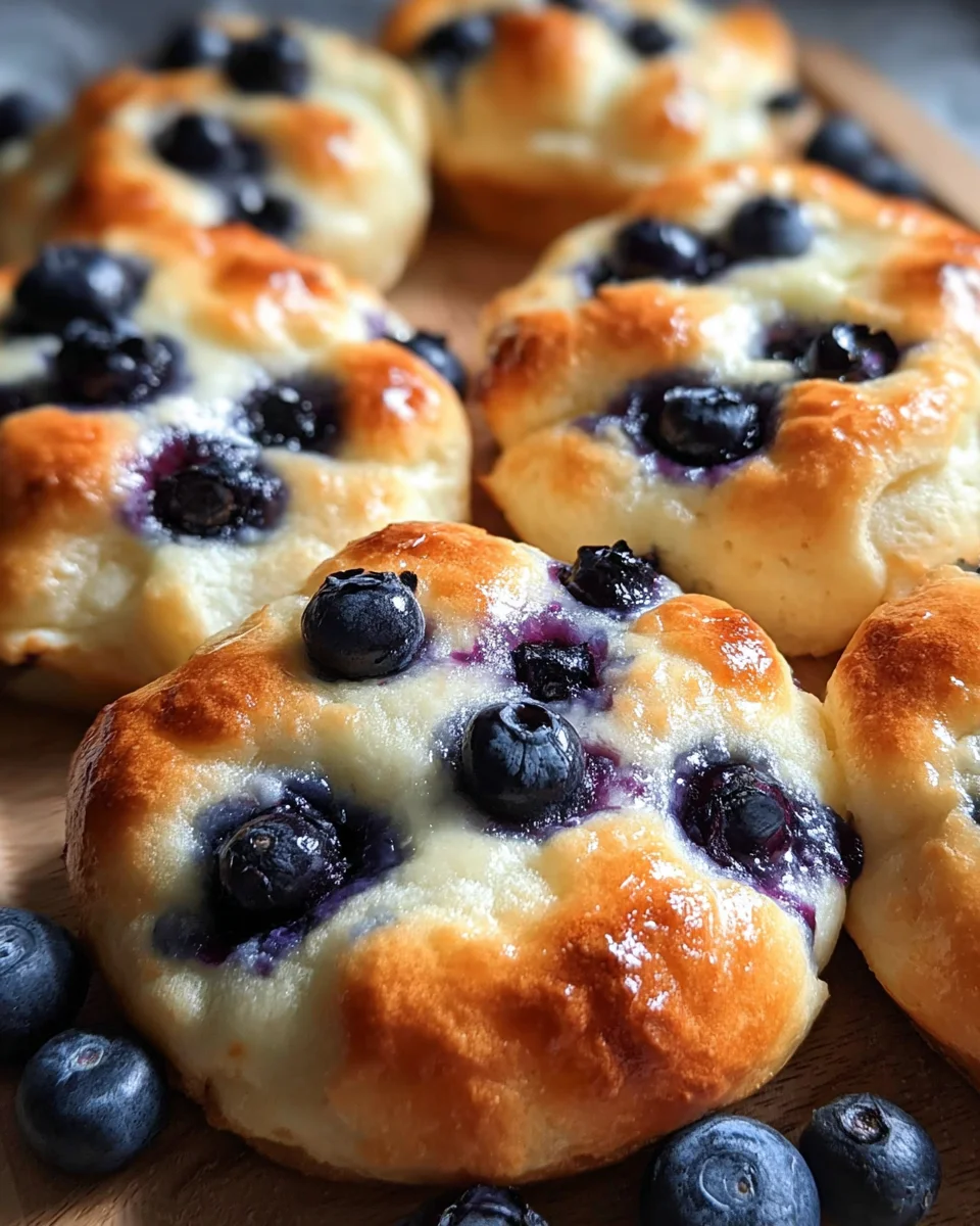 Fluffy Cottage Cheese Blueberry Cloud Bread 20 Fluffy