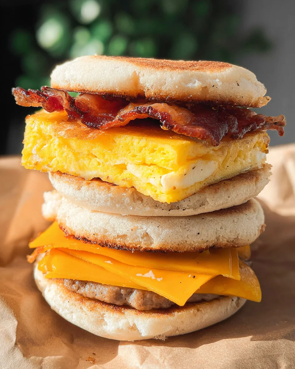 Freezer Breakfast Sandwiches