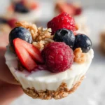 Frozen Yogurt Granola Cups