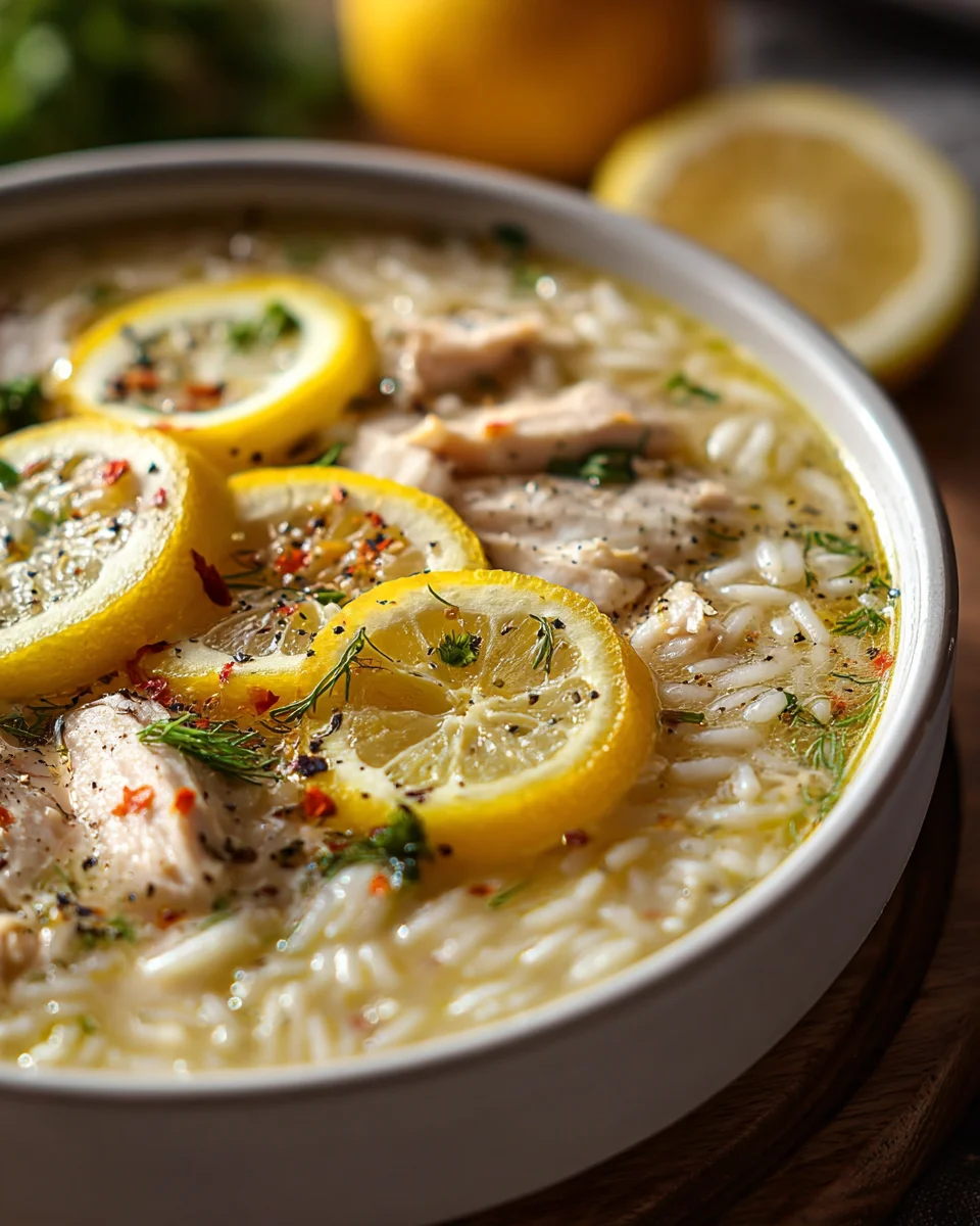 Greek Lemon Chicken Soup