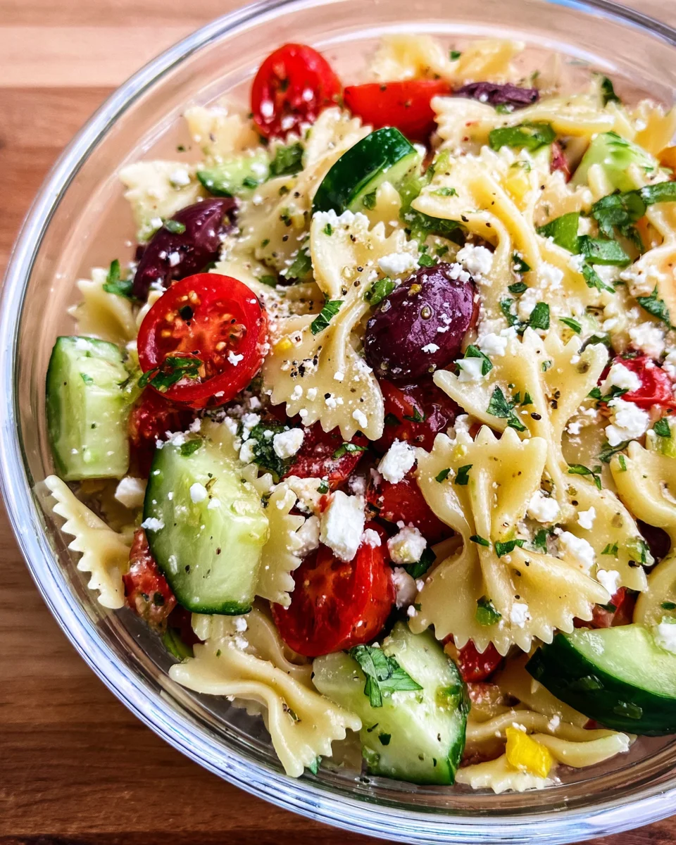 Greek Pasta Salad Recipe 30 Greek