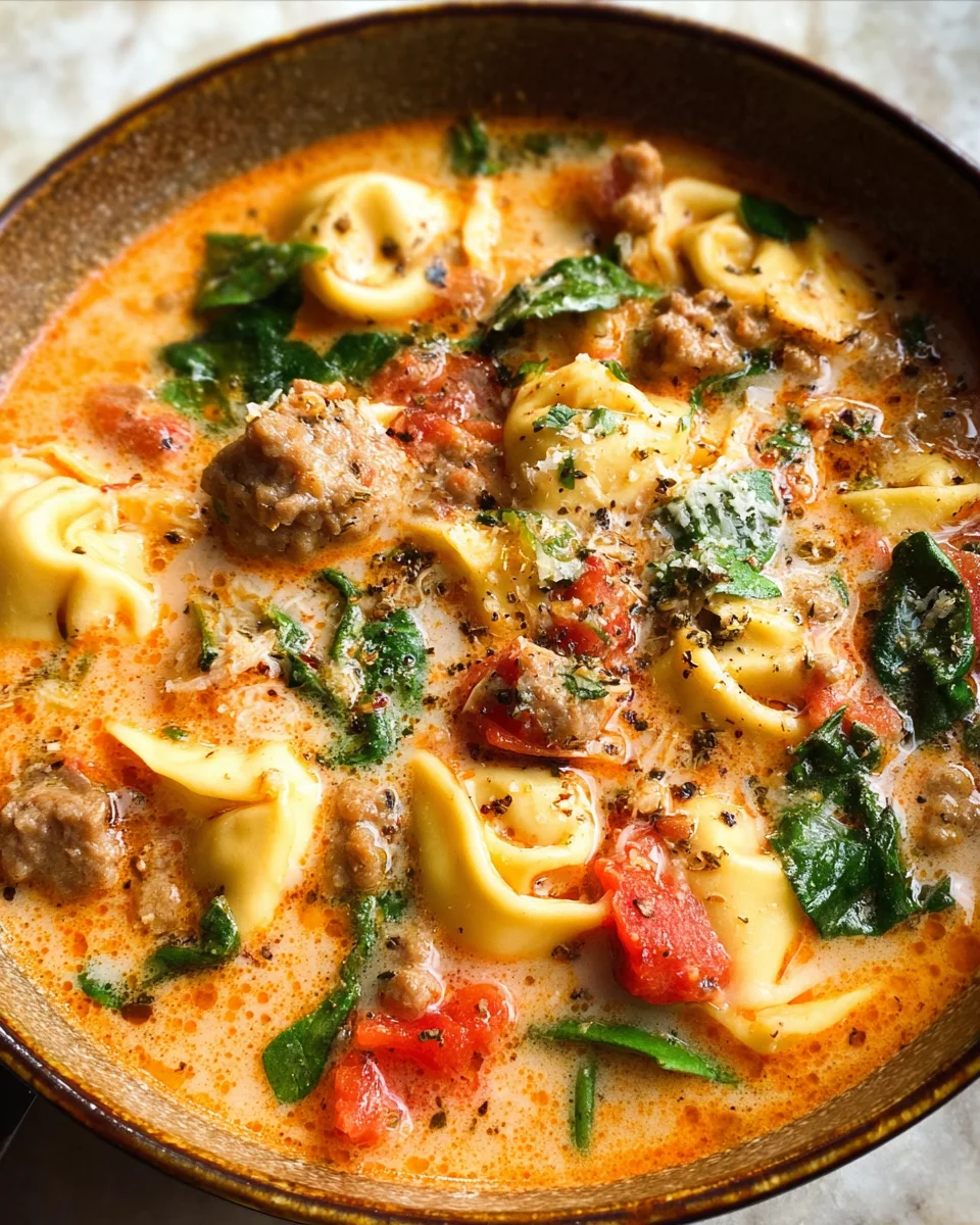 Italian Sausage Tortellini Soup