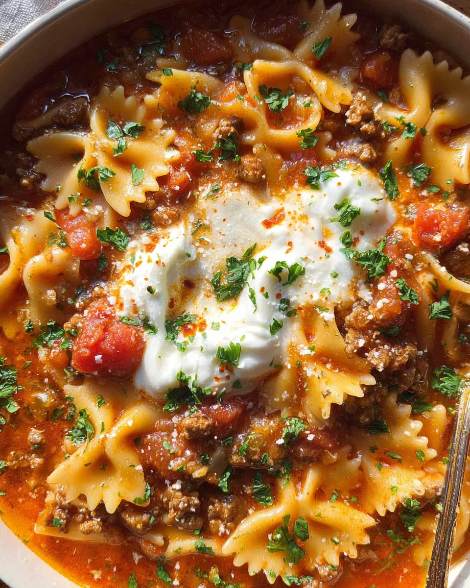 Lasagna Soup