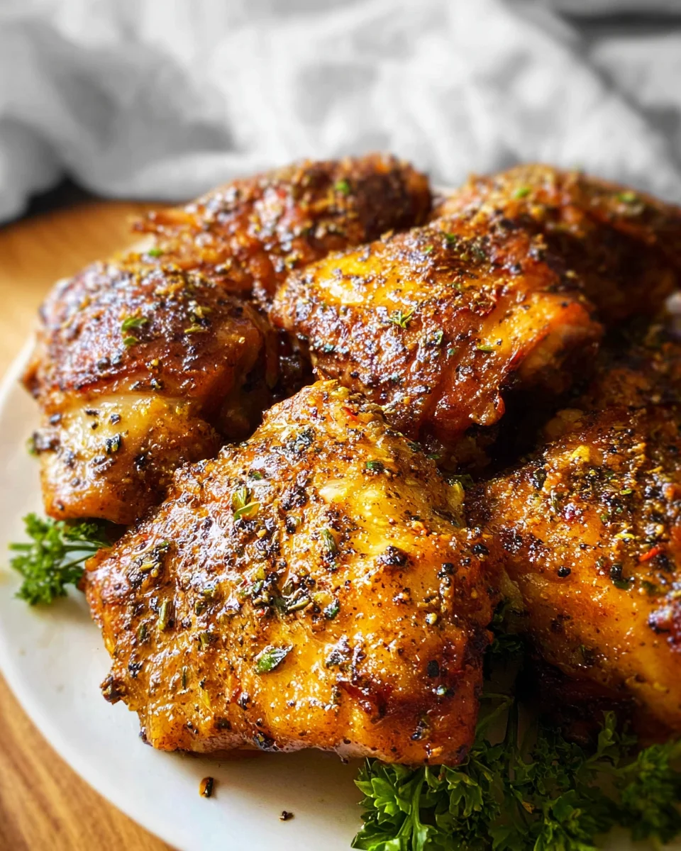 Oven Baked Chicken Thighs