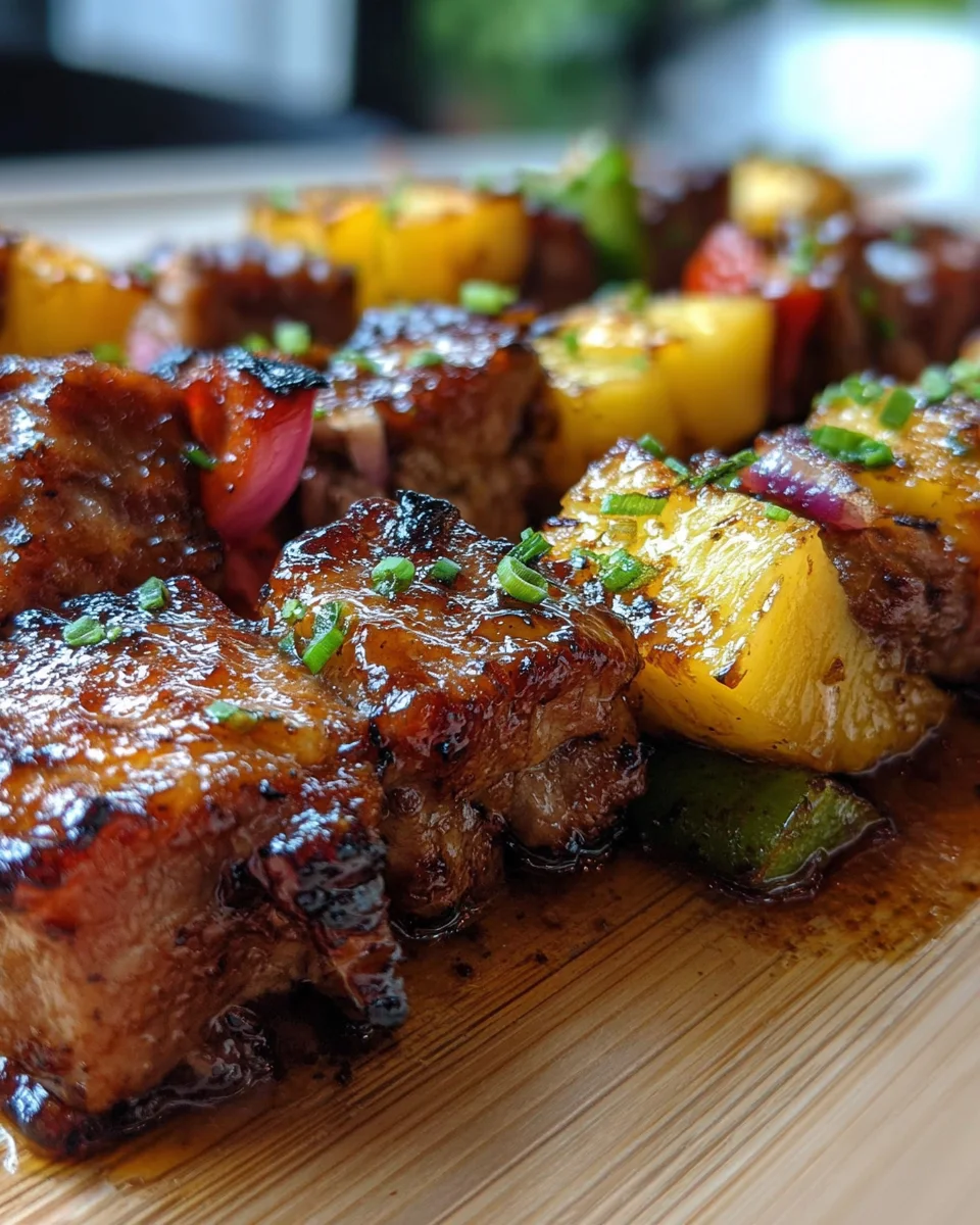 Pineapple BBQ Pork Skewers 37 Pineapple BBQ Pork Skewers