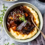 Red Wine Braised Short Ribs in Dutch Oven