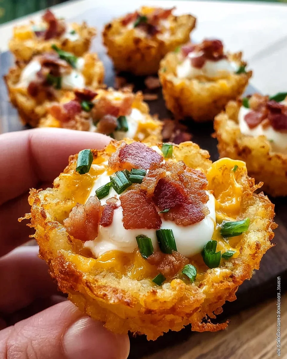 Tater Tot Appetizer Cups