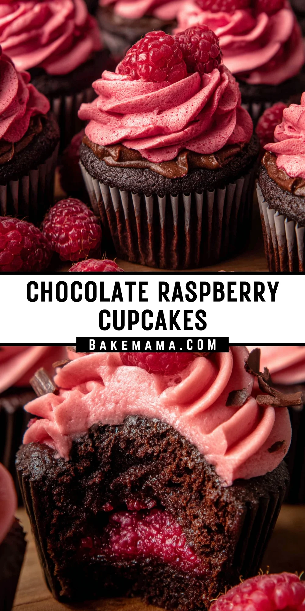 Chocolate Raspberry Cupcakes 32 Pinterest Hidden Image