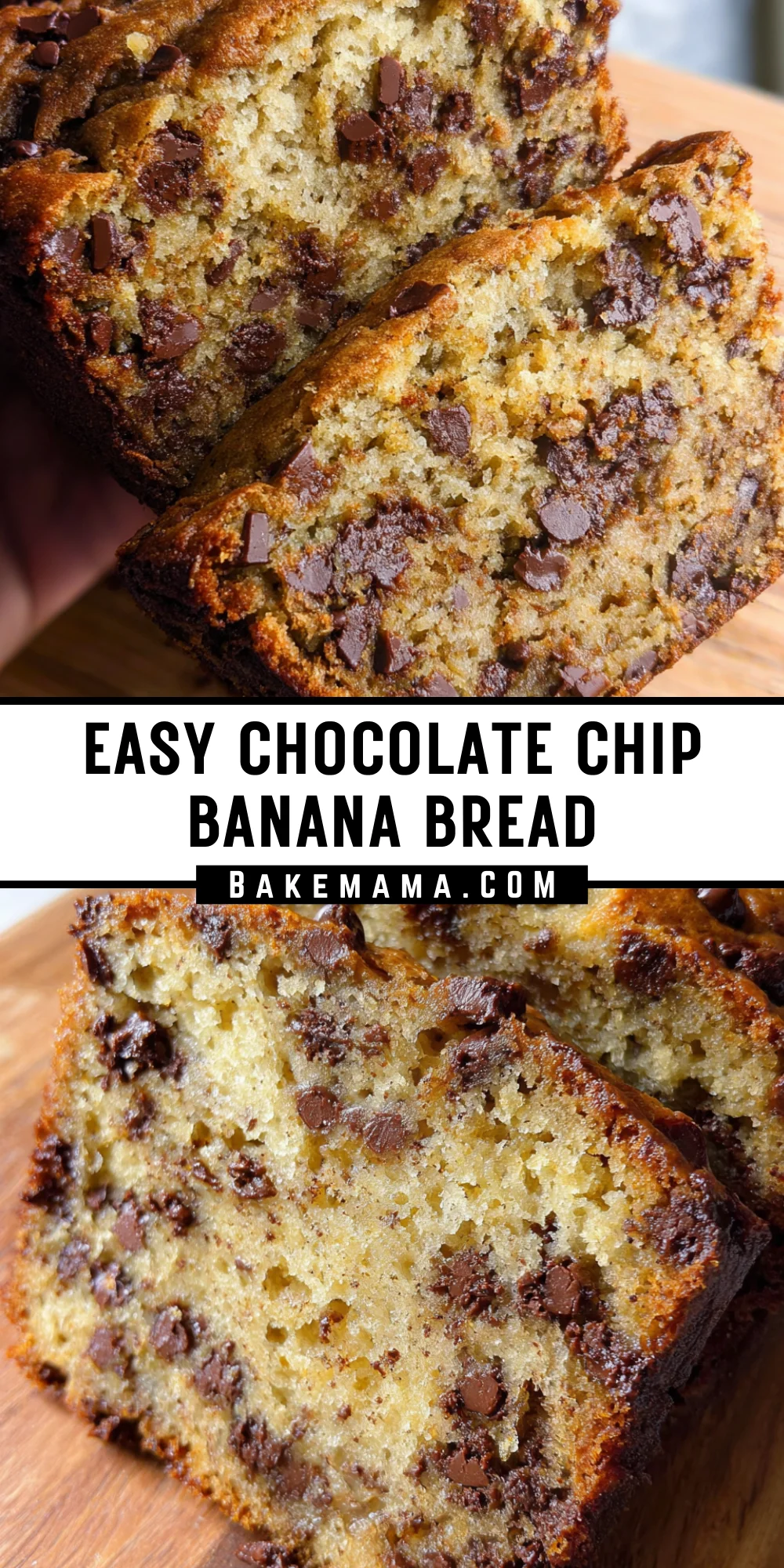 Easy Chocolate Chip Banana Bread 22 Pinterest Hidden Image
