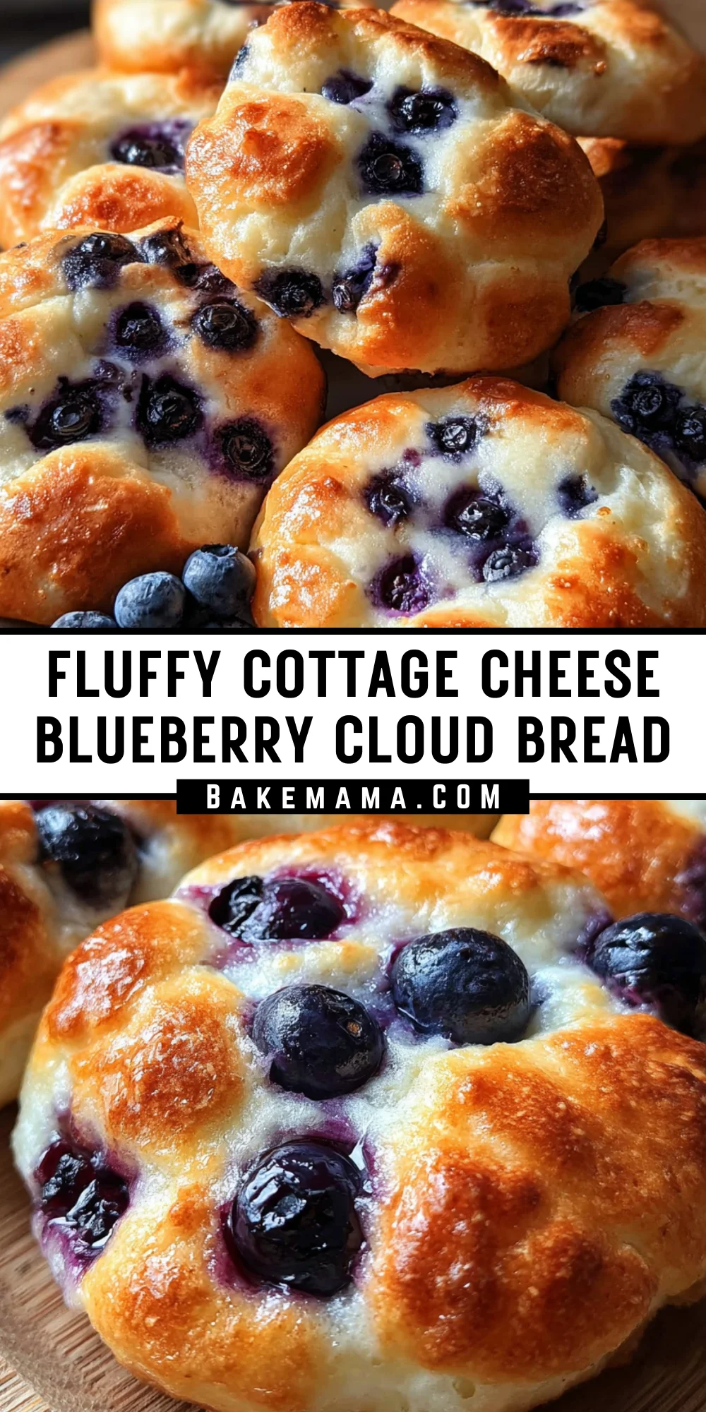 Fluffy Cottage Cheese Blueberry Cloud Bread 19 Pinterest Hidden Image