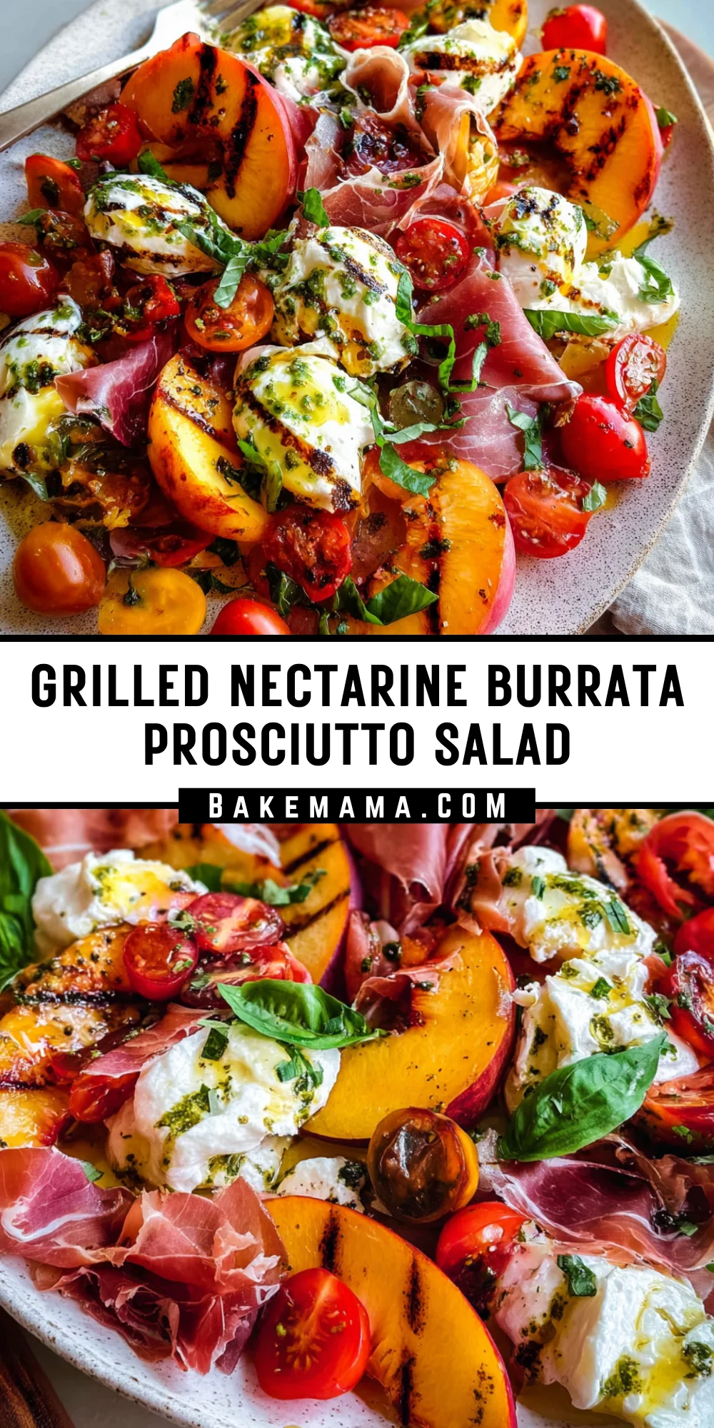 Grilled Nectarine Burrata Prosciutto Salad 19 Pinterest Hidden Image