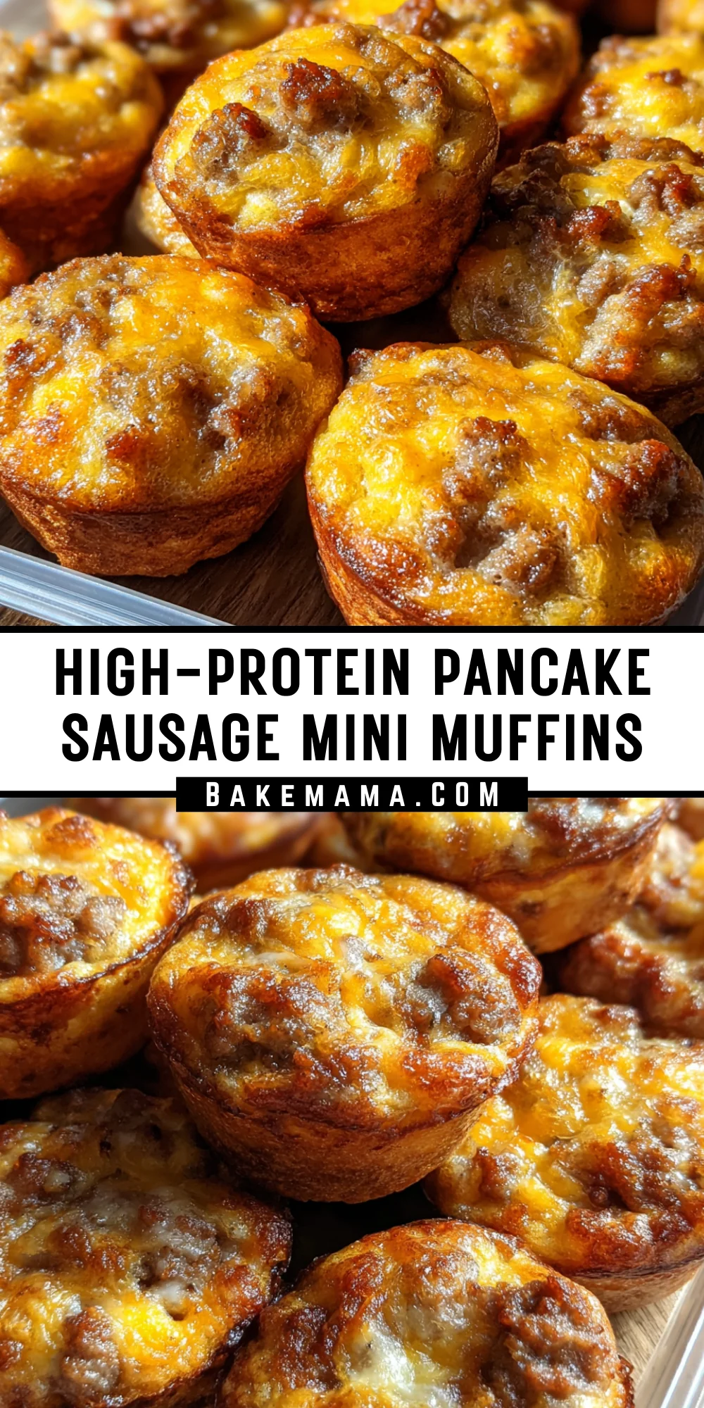 High-Protein Pancake Sausage Mini Muffins 17 Pinterest Hidden Image