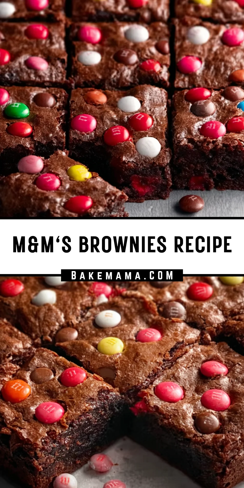 M&M's Brownies Recipe 23 Pinterest Hidden Image
