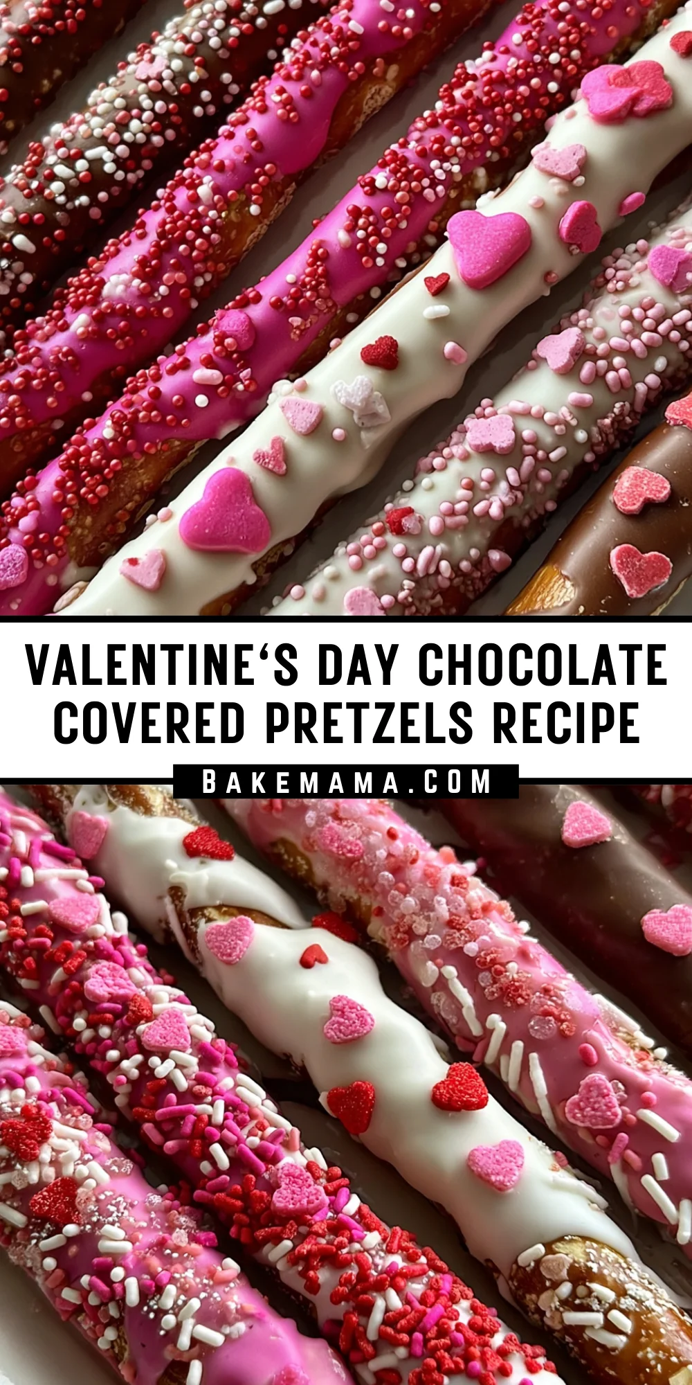 Valentine's Day Chocolate Covered Pretzels Recipe 17 Pinterest Hidden Image